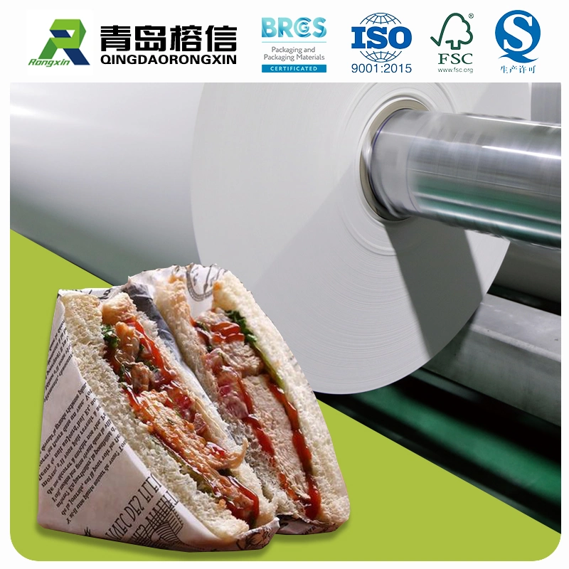 Water-Based Grease Proof Paper, Burger Warpping Paper, Grease Food Packaging Paper