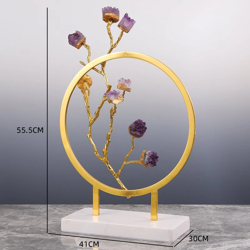 Produtos inovadores chineses Nova mesa ornamentos latão Decorativo Objeto peça central Decoração em árvore