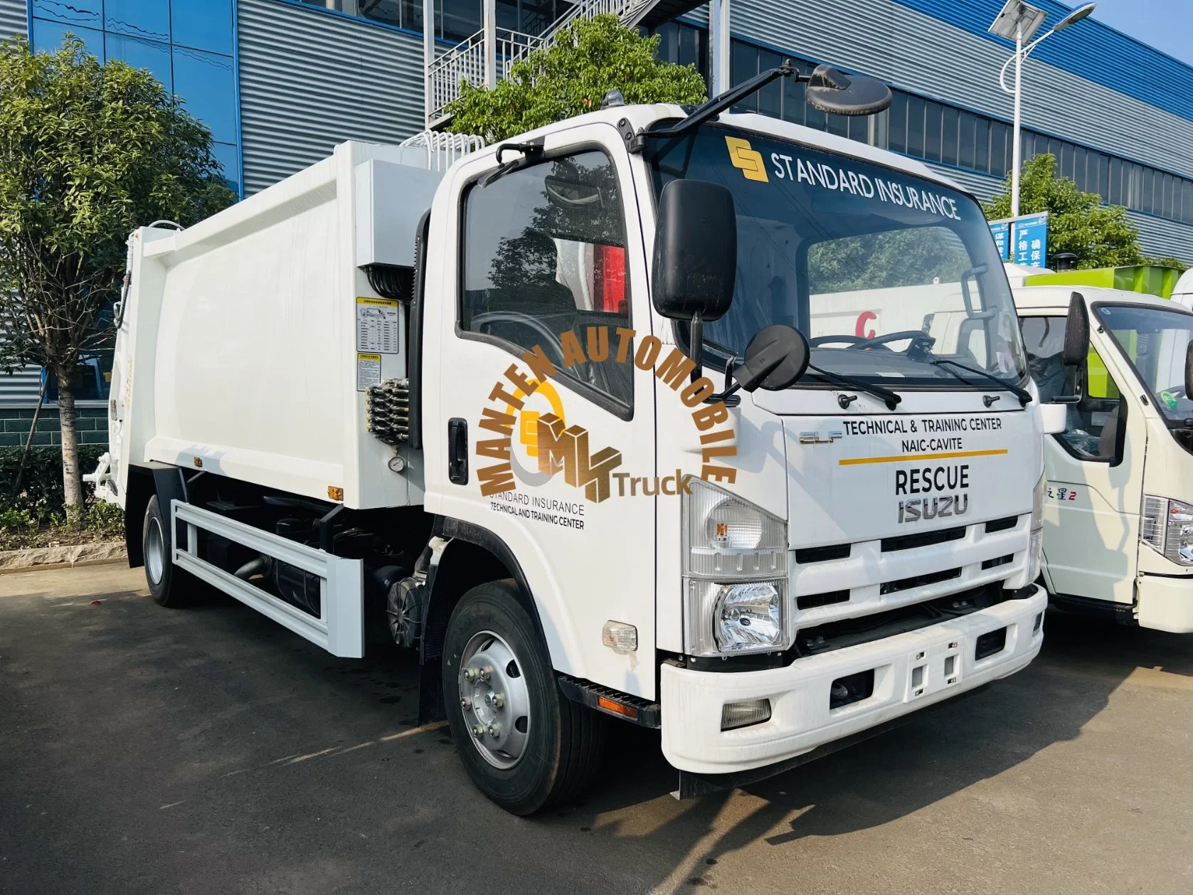 Precio de fábrica 6cbm Isuzu 8ton compresión basura basura recogida camión