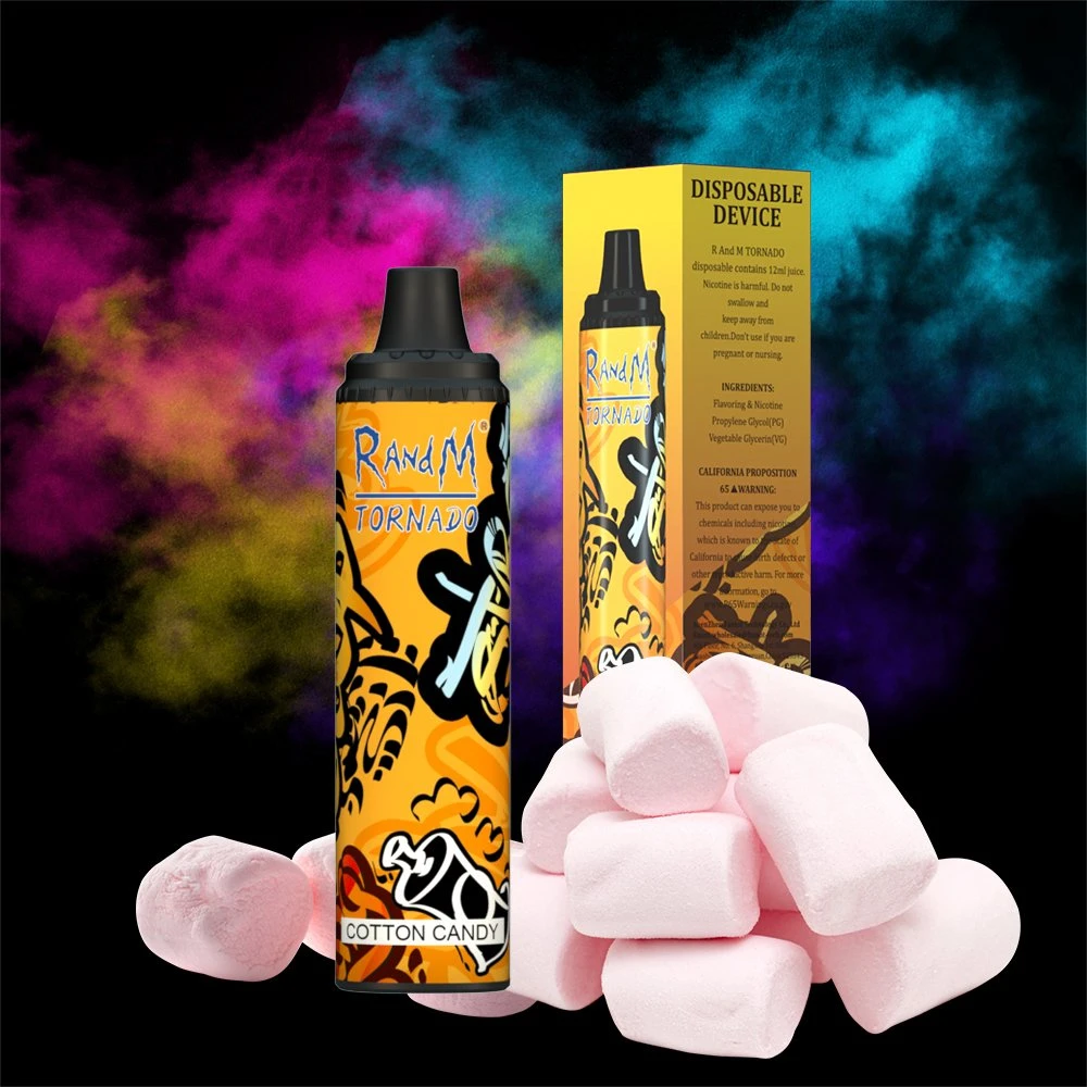 Rendimiento de alta calidad/alto costo VAPE desechable al por mayor Randm Tornade 6000 Puffs 12ml E-líquido