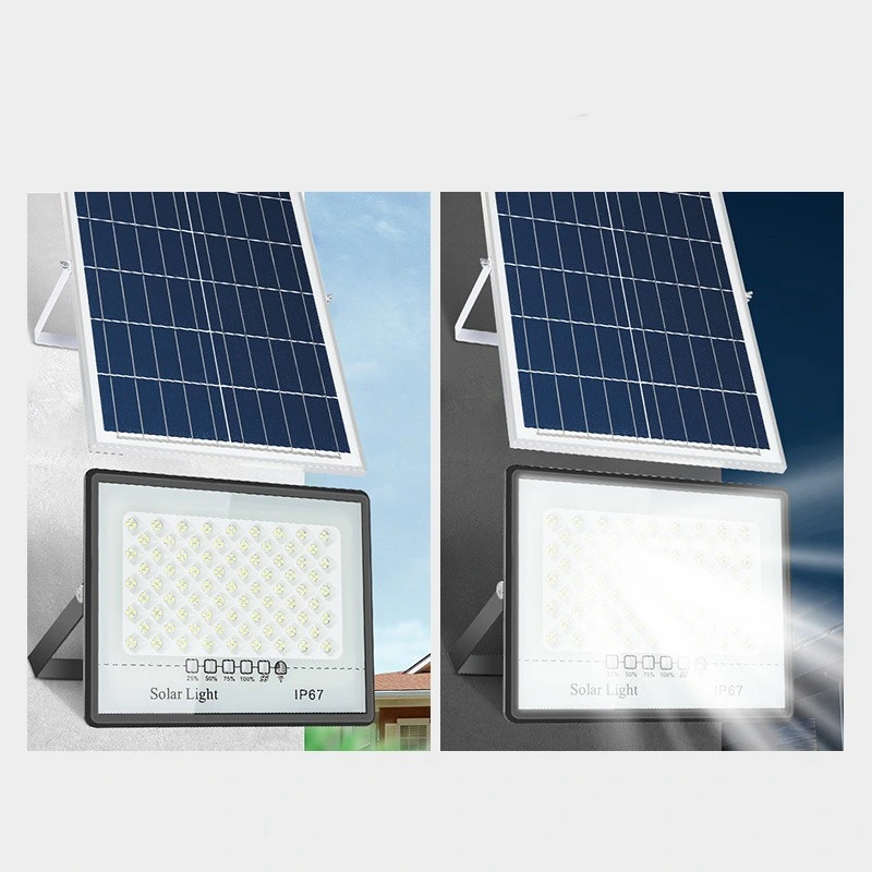 Super Bright IP67 Waterproof 50W 100W 200W 300W LED Outdoor Spot Security Lamp Solar Flood Light