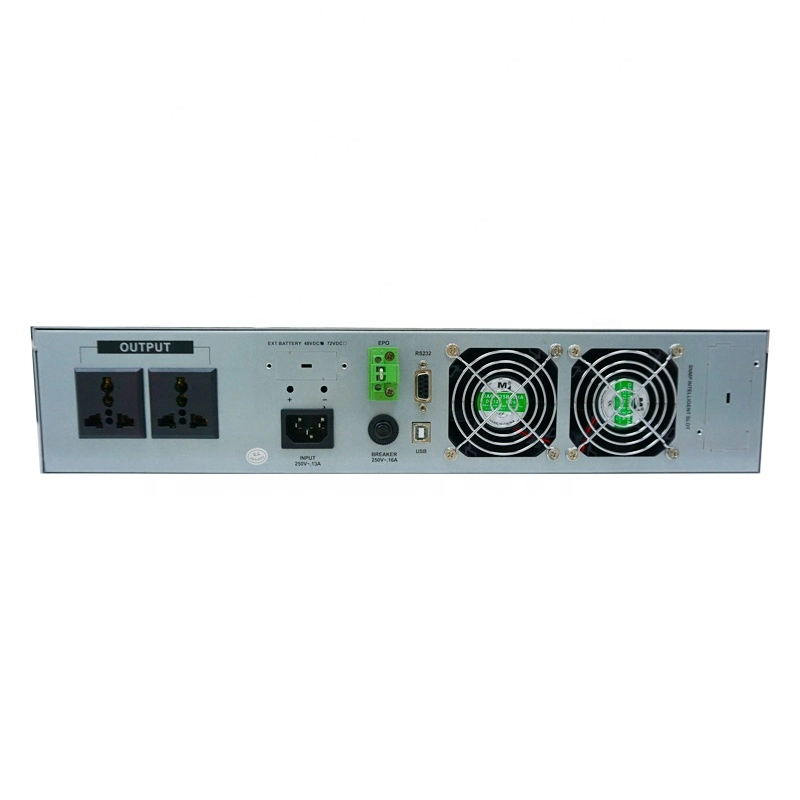 19 Inch 2u Rack Mount 2kVA 2000va 2 kVA Online UPS Back Power Without External Battery Pack LCD Screen