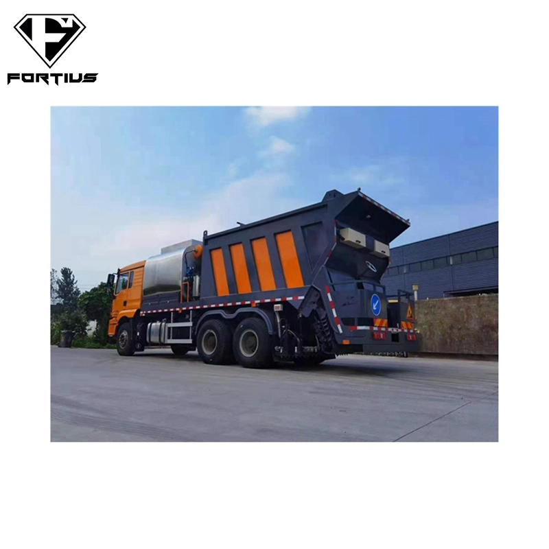 China Manufacturer Cnhtc Truck 12m3 Bitumen Chip Sealer Asphalt Paving Truck Chipping Spreader Bulldozer Excavator Demolition Machine Selfloader Road Machine