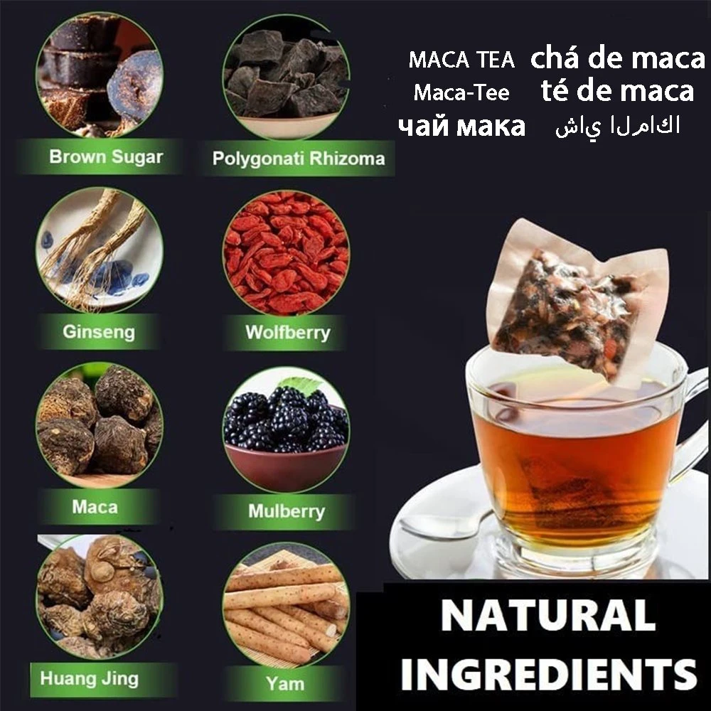 OEM ODM Maca Herbal Tea l'homme et femme de l'amour de la Maca Thé de l'énergie