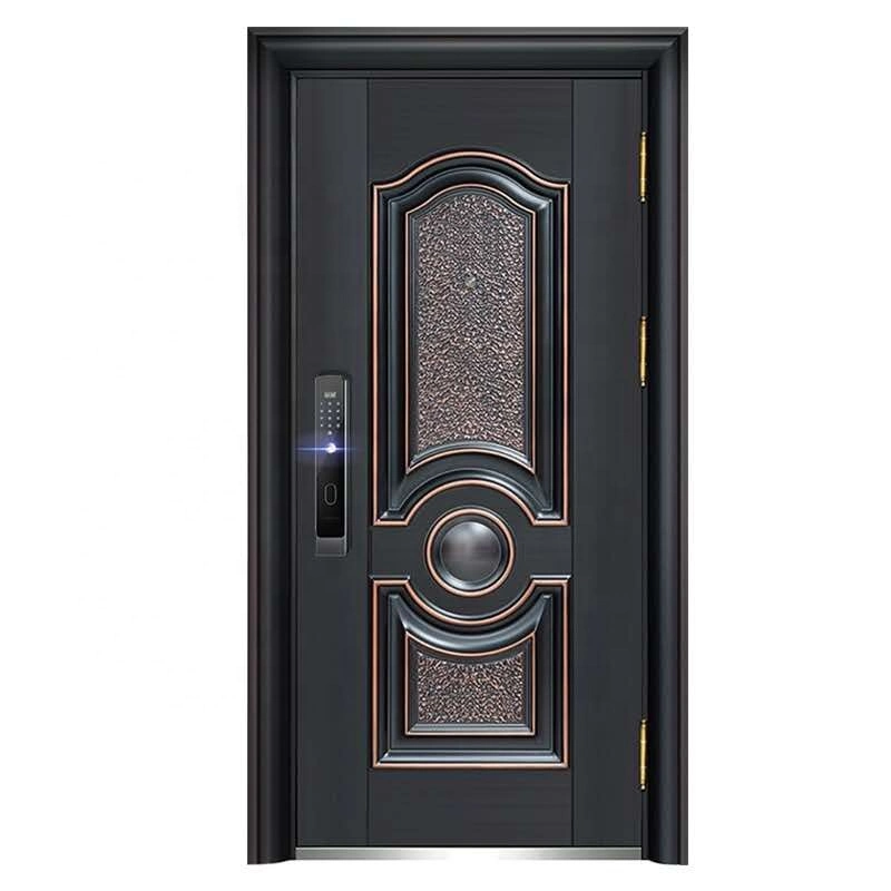 Customized Home Front Exterior Main Entry Fireproof Security Steel Doors