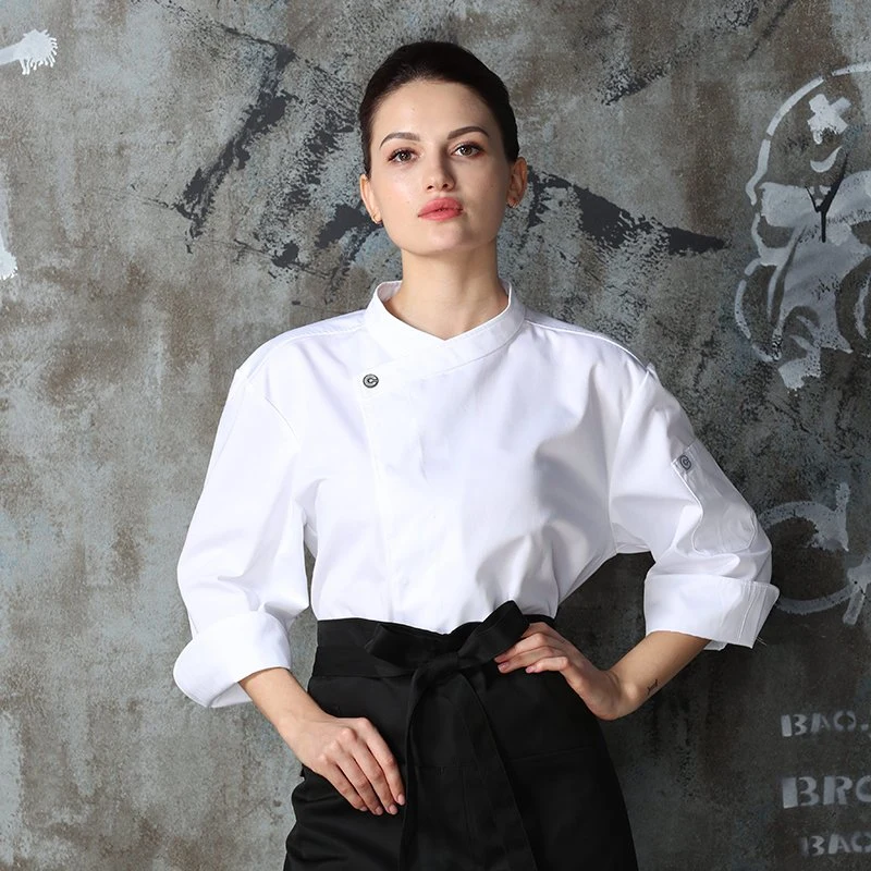 Latest Design 3/4 Sleeve Fashion Chef Jacket and Chef Uniform Chef Work Wear for Hotel and Restaurants
