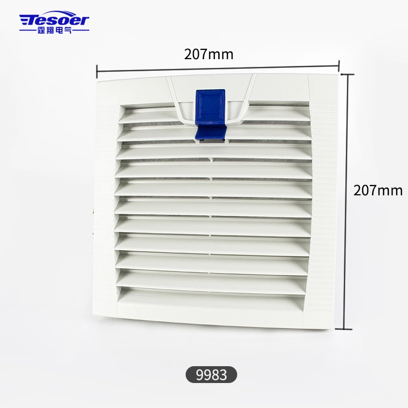 Convenient Mounting 255x255mm Louver filter and Axial Cooling Fan