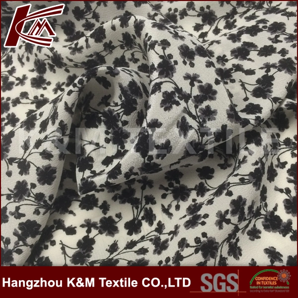 100%Silk 16mm Crepe De Stain with High quality/High cost performance  Printed Made in China