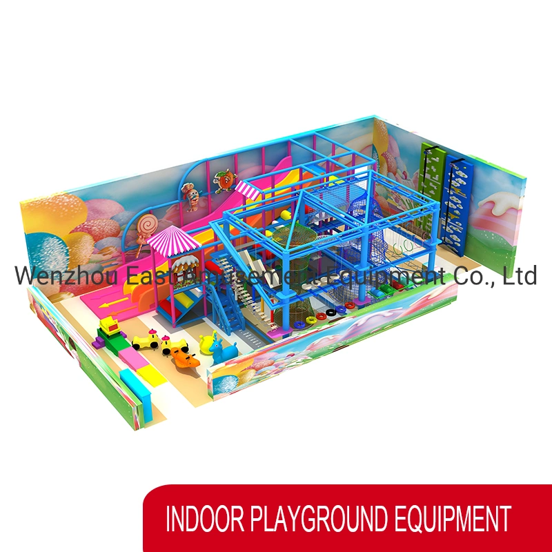 Hot Selling Plastic Kids Indoor Children Playground &Wooden Indoor&Outdoor Naughty Fort Soft Playground