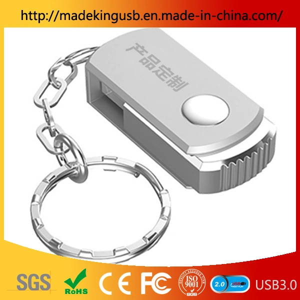 Mini Metall drehende Geschenk 64GB U Disk Customization USB-Flash Laufwerk