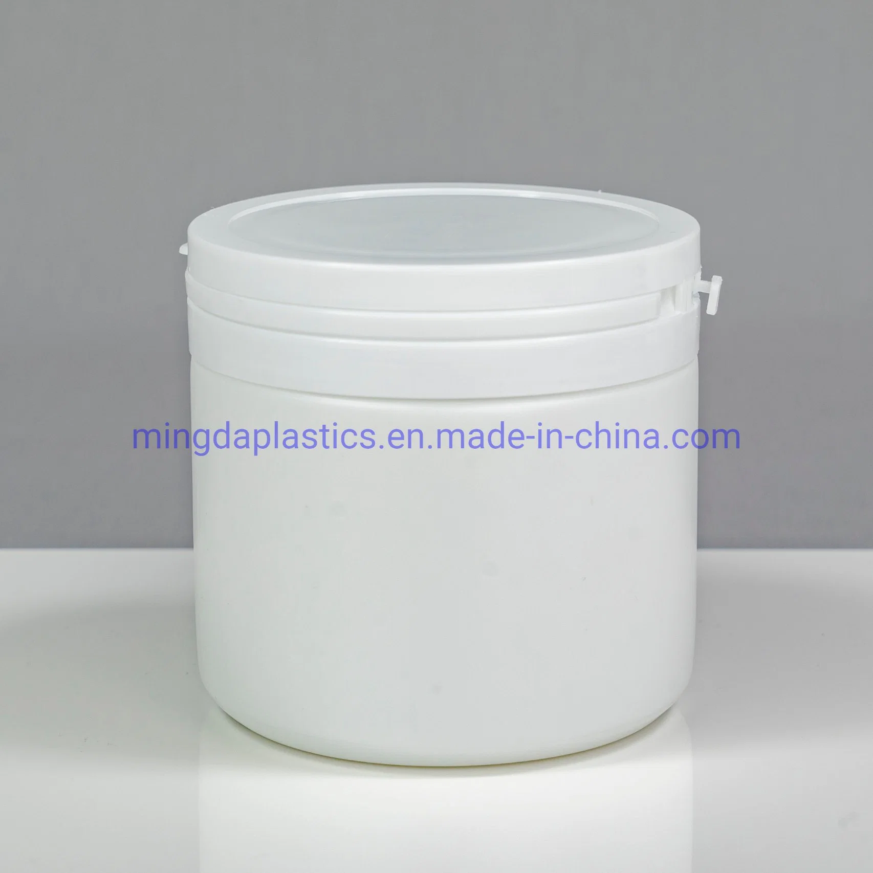 550ml Large Size Tamper Proof Cap Pharma Grade Plastic Packaging Protein Powder Tearing Round Bottle Supplier