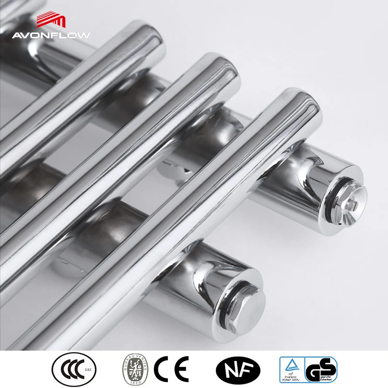 Avonflow Chrome Design Decorative Bathroom Steel Towel Heater Hydronic Towel Rail Cn/NF/GS/ETL/UL