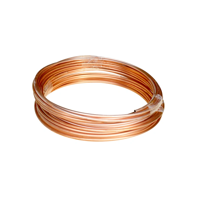 C1100 T2 Pure Air Condition Refrigeration AC Copper Tube 15.88mm Diameter *0.8 0.9 1mm Thickness Coils Insulated Pancake Coil Support Copper Tube