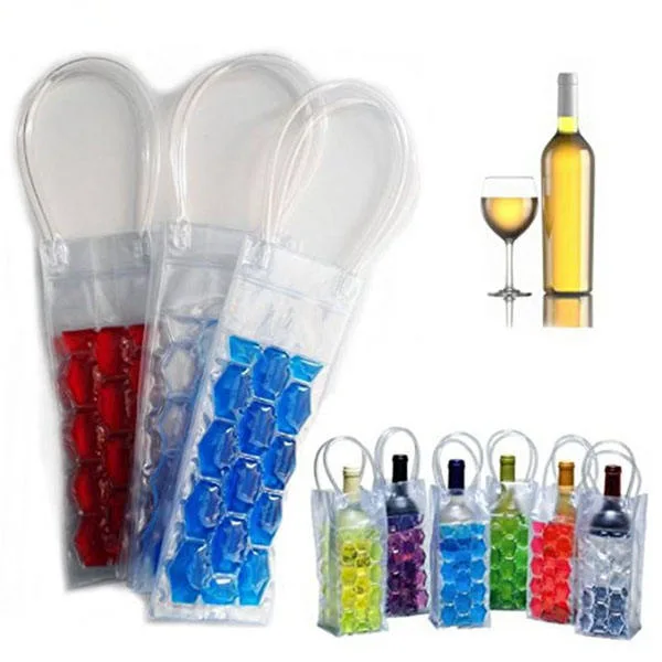 Ice Wine Bag, Wine Chiller, Wine Cooler Bag Refrigerator, Wine Fridge, Wine Bottle Chiller Cooler for Red White Champagne or Sparkling