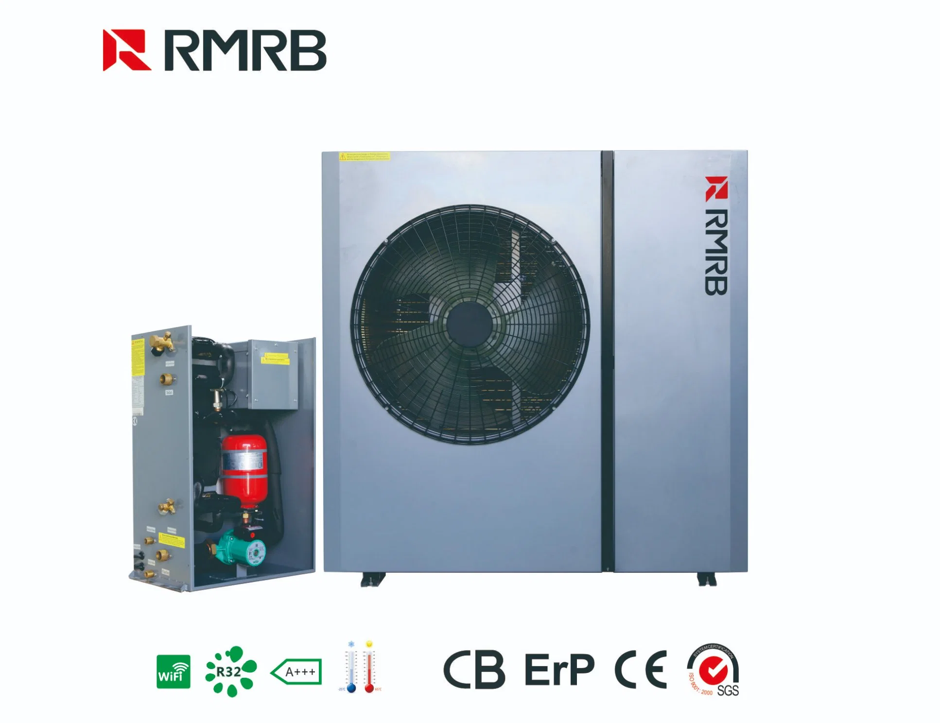 Startseite Heizung Kühlung R32 Evi DC Wechselrichter Luft zu Wasser Heizsystem der Luftwärmepumpe R32