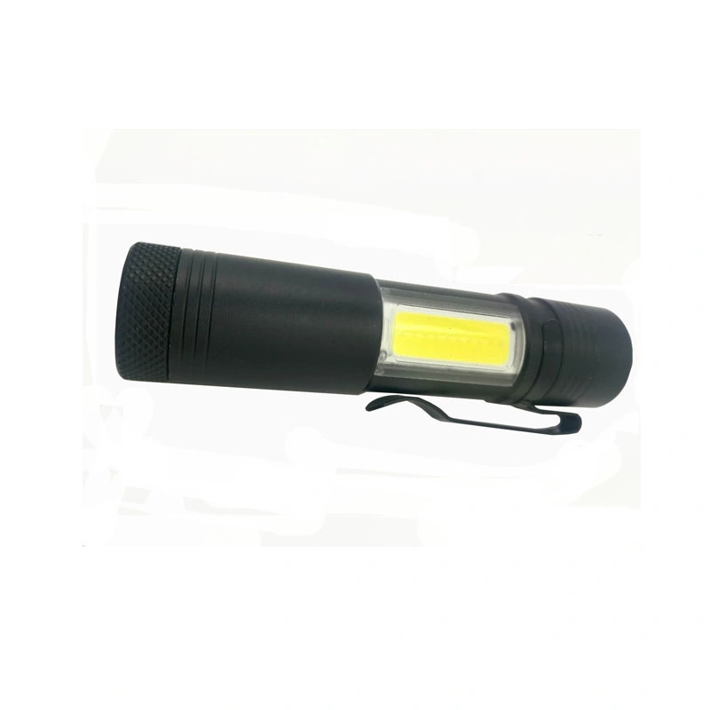 Aluminum Torch with Side 3W COB LED Mini Flashlight