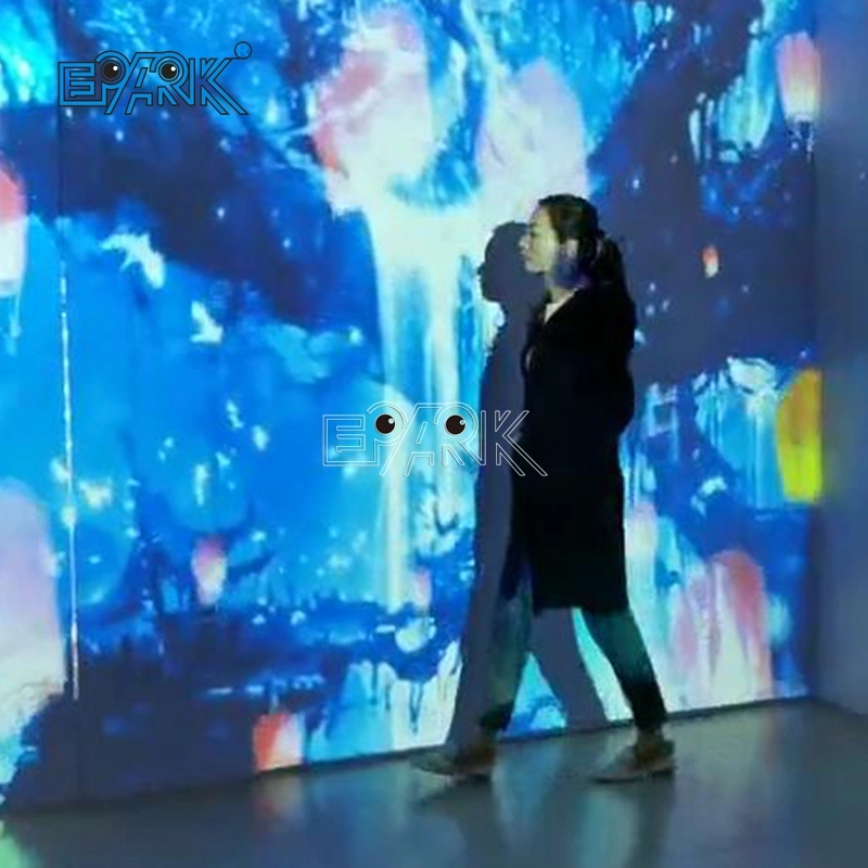 Immersive Sea of Flowers Dual Channel Ar Transparent Interactive Touch Screen