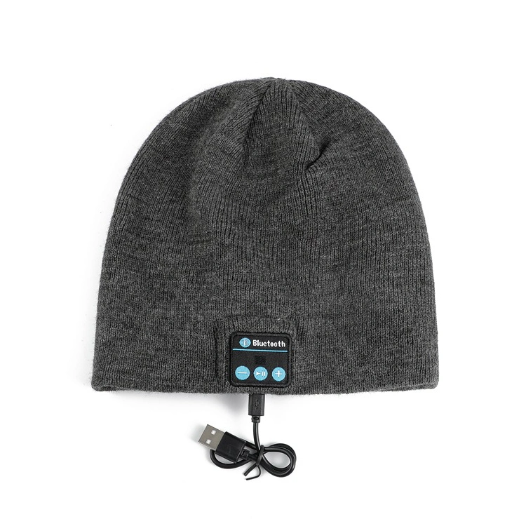 Bonnet d'hiver en tricot personnalisé avec logo brodé Bluetooth