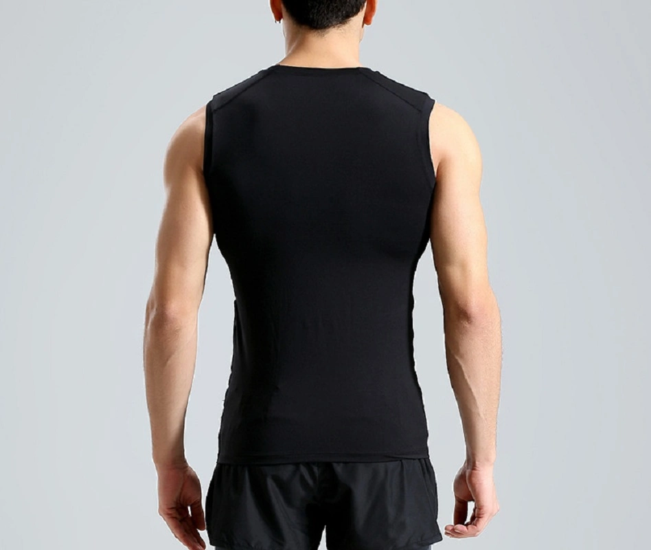 Men Sleeveless Muscle Tank Tops Sport Vest Quick Dry Fitness Athletic Compression Undershirts Wyz14449"