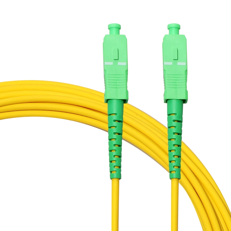 Cabo de fibra ótica SC/APC para SC APC Símplex/Dúplex G652D cabo multimodo de fibra óptica monomodo/Patchcord Óptico