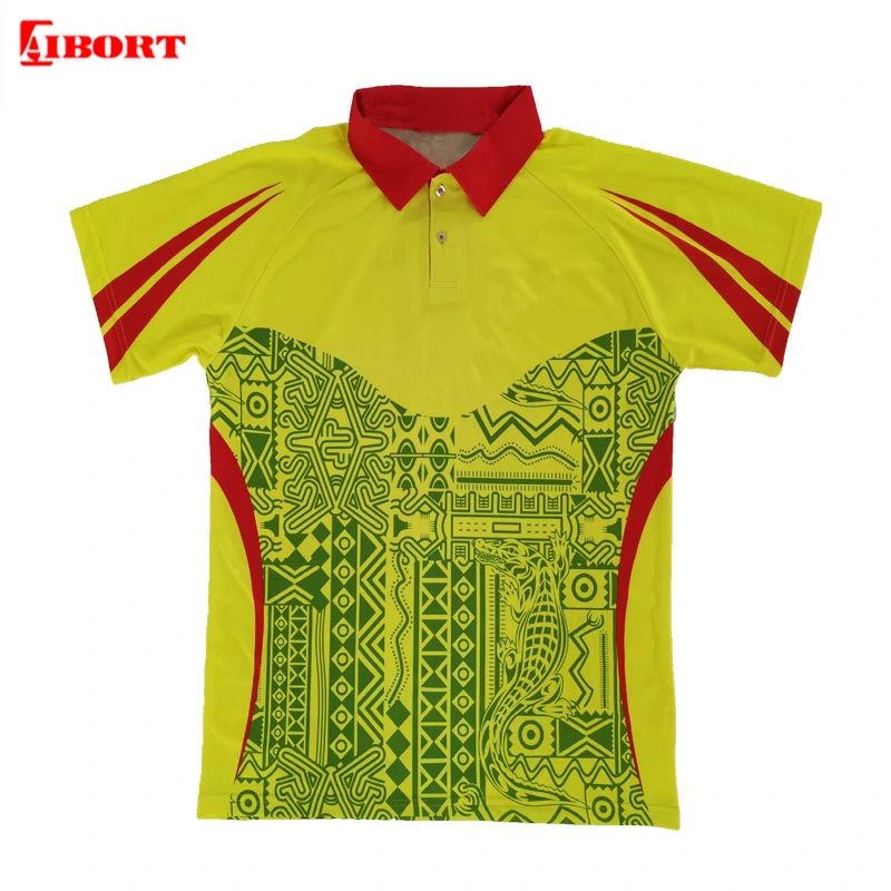 Aibort Customized Logo Polyester Dry Fit Full Sublimation Poloshirt (T-SG-05)