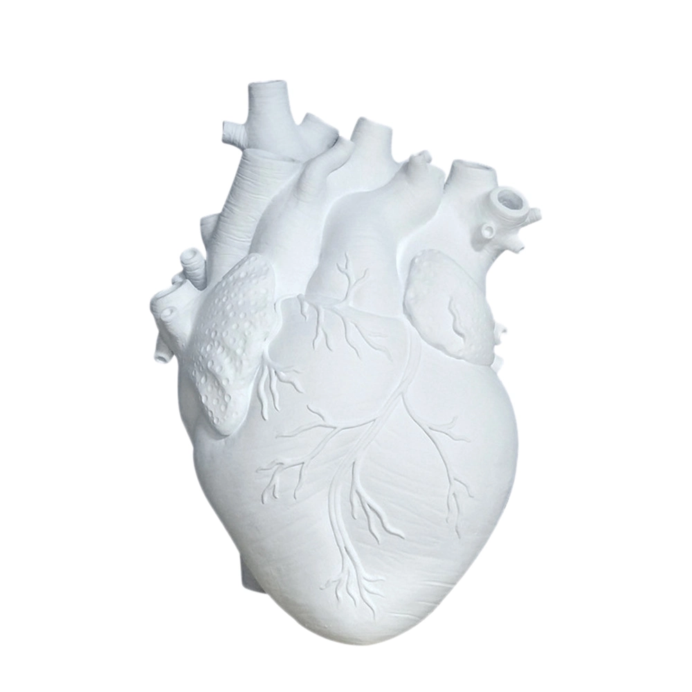 Customized Flower Pot Anatomical Heart Vase Decorative Resin Planter Accessories
