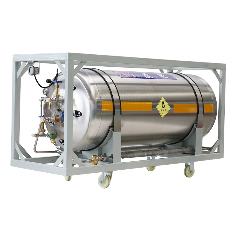 Horizontal/Vertical Welded Insulated Cryogenic Cylinder/Dewar Tank for Liquid Gas