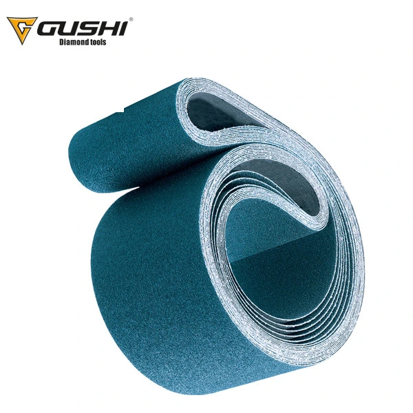 Gushi Abrasive Tools 40-400 Grit Waterproof Abrasive Roll Sanding Belt for Metal Polishing