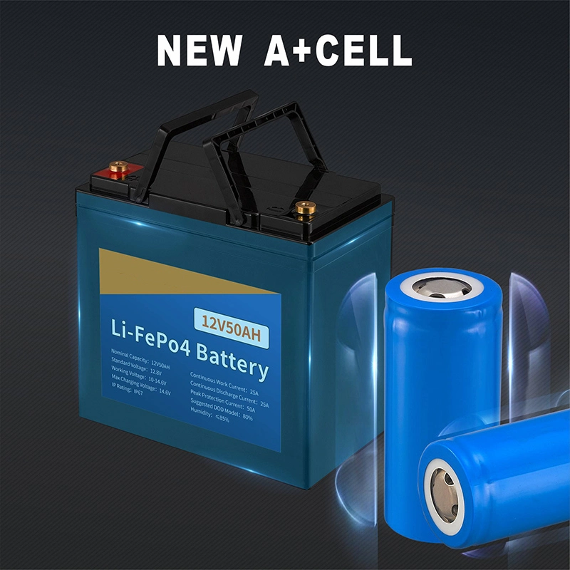 Solarbatterie A+ Neues Lithium-Ion12V 50Ah-Akkupack