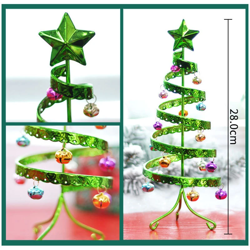 Оптовая рождественская украшения Mini Xmas Tree Производитель Настольный маленький Рождество Деревья с колокольками