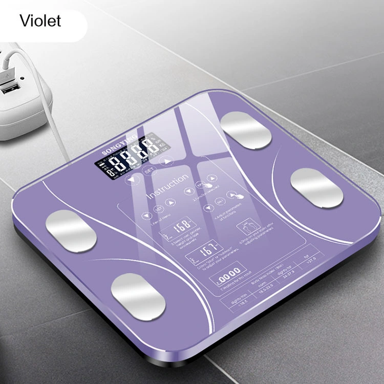 2022 Health Electronic LED Display Weight Balance APP Android Smart Blue Tooth Body Fat Scales