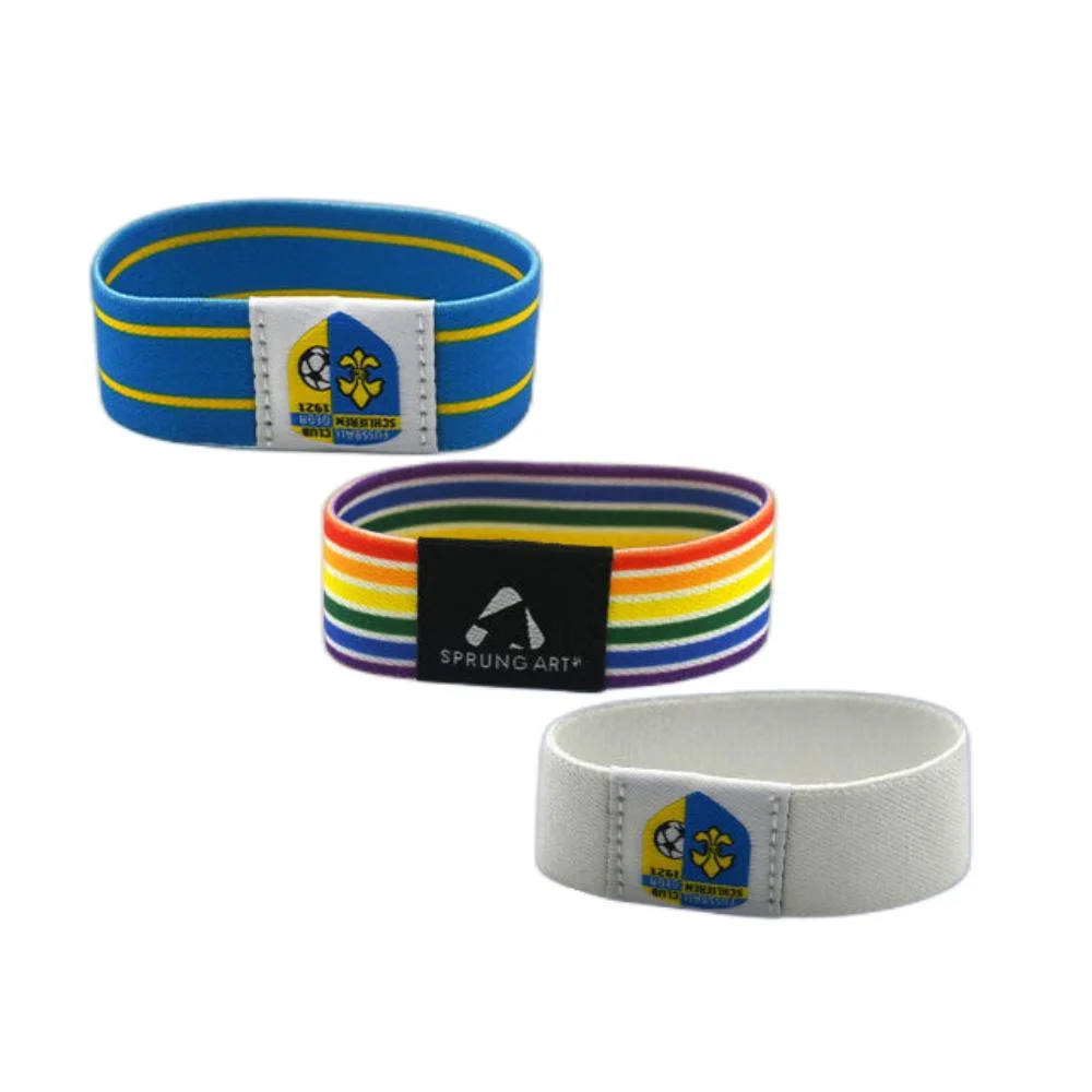 Customized Popular Programmable Tk4100 RFID Woven Elastic Wristband