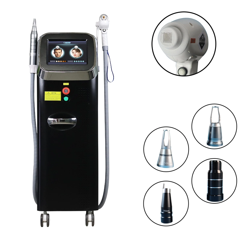 Most Professional 2 in 1 Diodenlaser 755 808 1064nm Haarentfernung Maschine Picosekunde Laser Tattoo Entferner Maschine