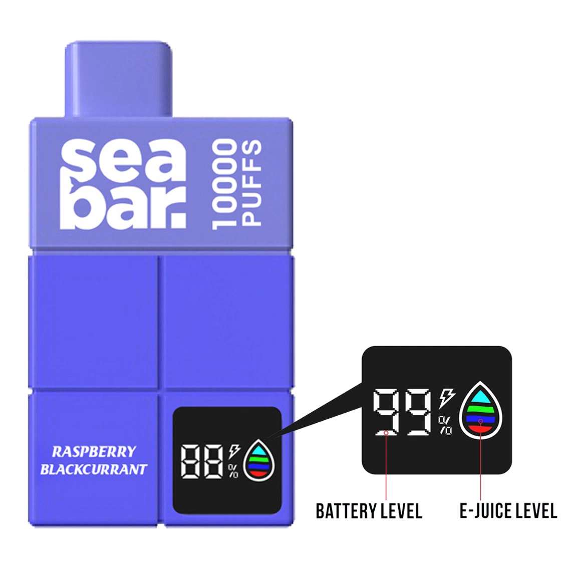 Wholesale/Supplier Price Seabar 10000 Puffs Disposable/Chargeable Vape Pen with Oeld Status Display