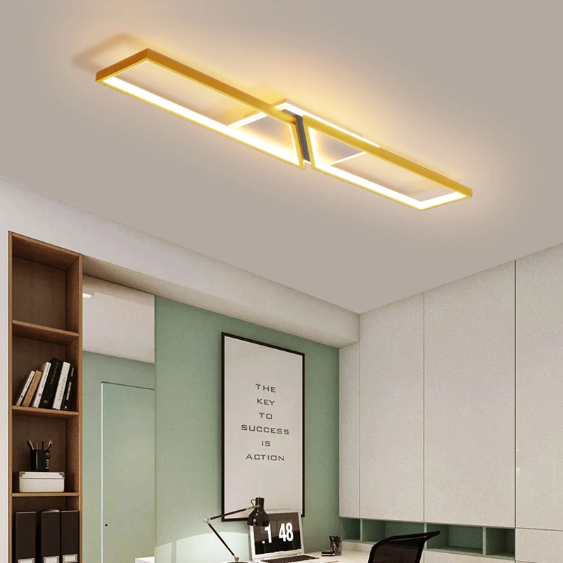 LED Office Ceiling Lamp Rectangular Modern Minimalist Meeting Living Room Strip Spot Lights (WH-MA-222)