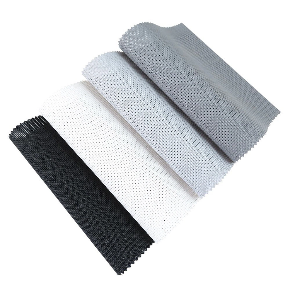 Polyester Waterproof Sunscreen Roller Blind Textile Outdoor Fiberglass Sunscreen Fabric