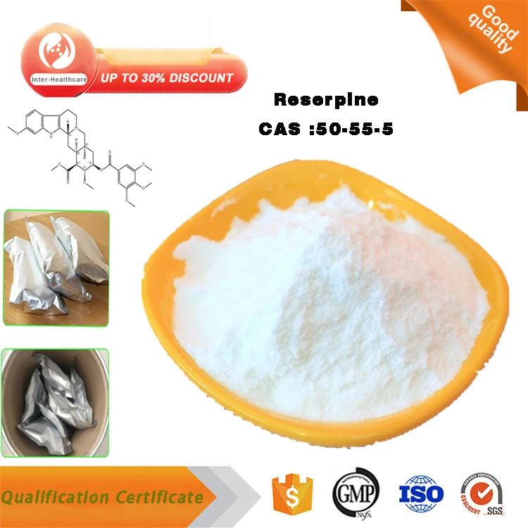 Manufacturer Supply Pharmaceutical API Raupasil Reserpine Powder CAS 50-55-5 Reserpine