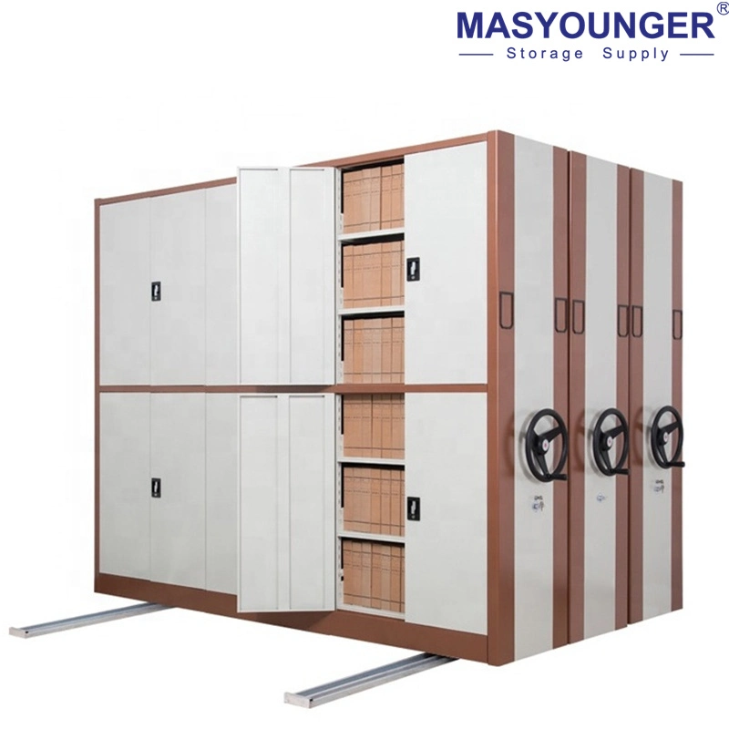 Mobile Mass Compact Shelving File Storage Cabinet Steel Mobile Shelves