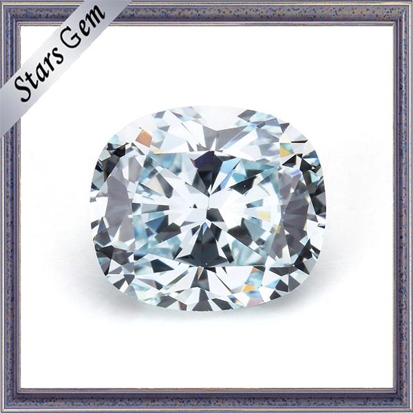 High quality/High cost performance Cushion Cut Light Blue CZ Stone for Jewelry