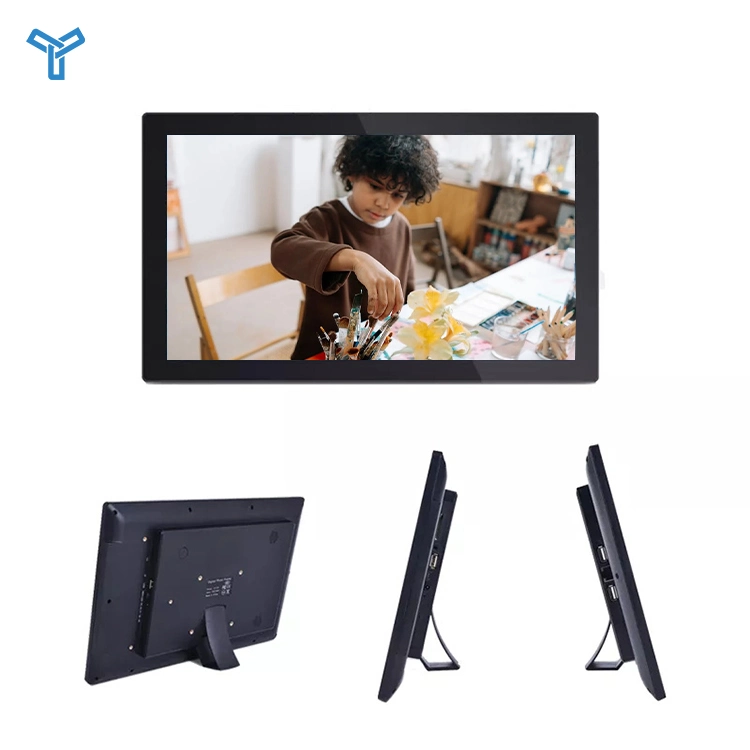 Indoor Display Digital Advertising Equipment HDMI WiFi RJ45 21.5 Inch LCD Panel