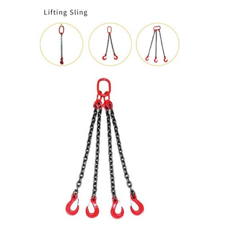 Heavy Duty Lifting Chain Sling with Sling Hooks and Adjusters