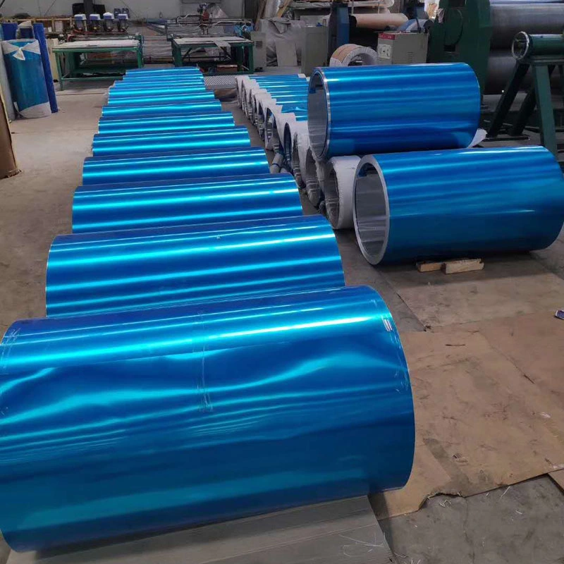 1050 1060 1100 3003 3004 3105 8011blue PVC/PE Film Coated Aluminum/Aluminium Coil/Roll