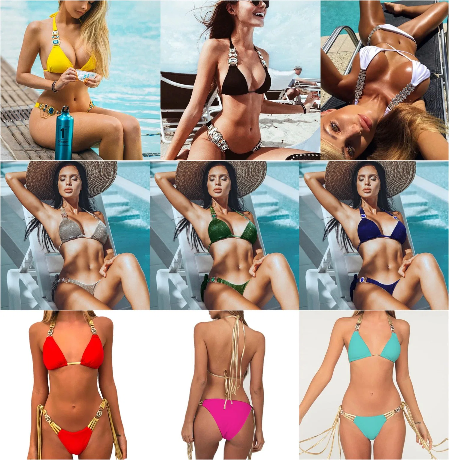 Hot Selling Plain Wings Girls Baby Beachwear Swimwear Sexy Bikinis for Women