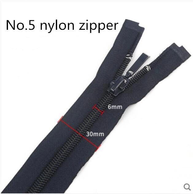 High quality/High cost performance  No. 5 Nylon Zipper O/E, a/L Slider From Original Factory