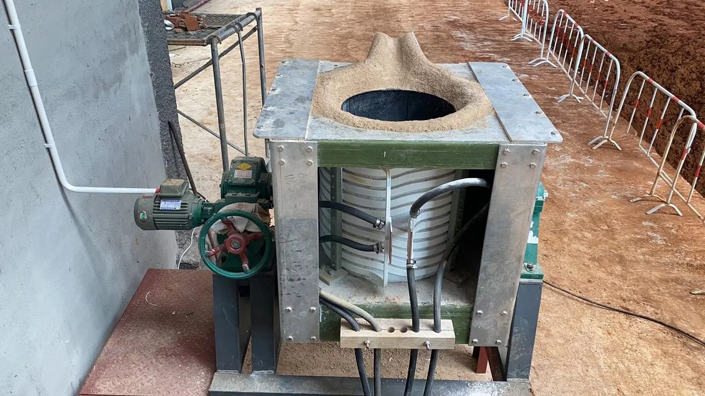 Factory Price Industrial Aps Silicon Metal Scrap 150kg Melting Furnace for Sale