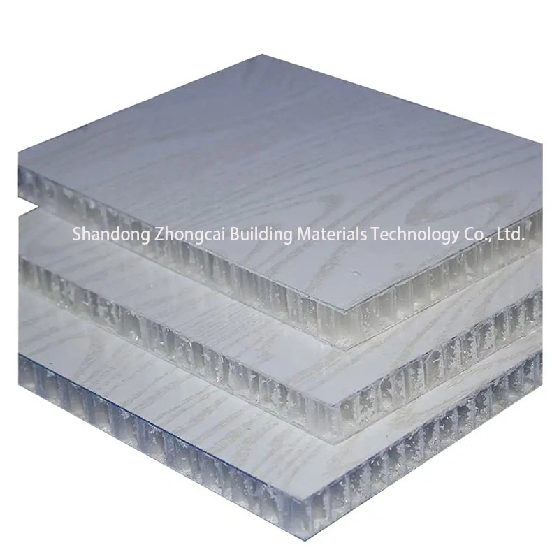 Wooden Grain PE PVDF 12mm Aluminium Honeycomb Core Sandwich Composite Panel in Cheap Price