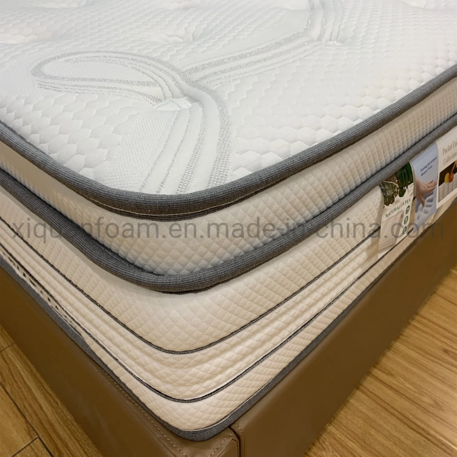 Bed Mattress Pocket Spring Custom Sizes Latex Mattress Vacuum Pack Mattress