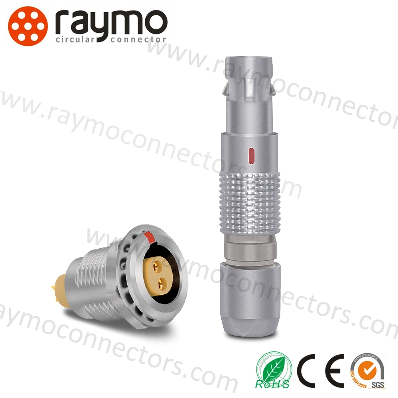 Hot Selling Fgg Fga Fgb 00b Series 2pin Straight Plug Metal Circular Push Pull Connector