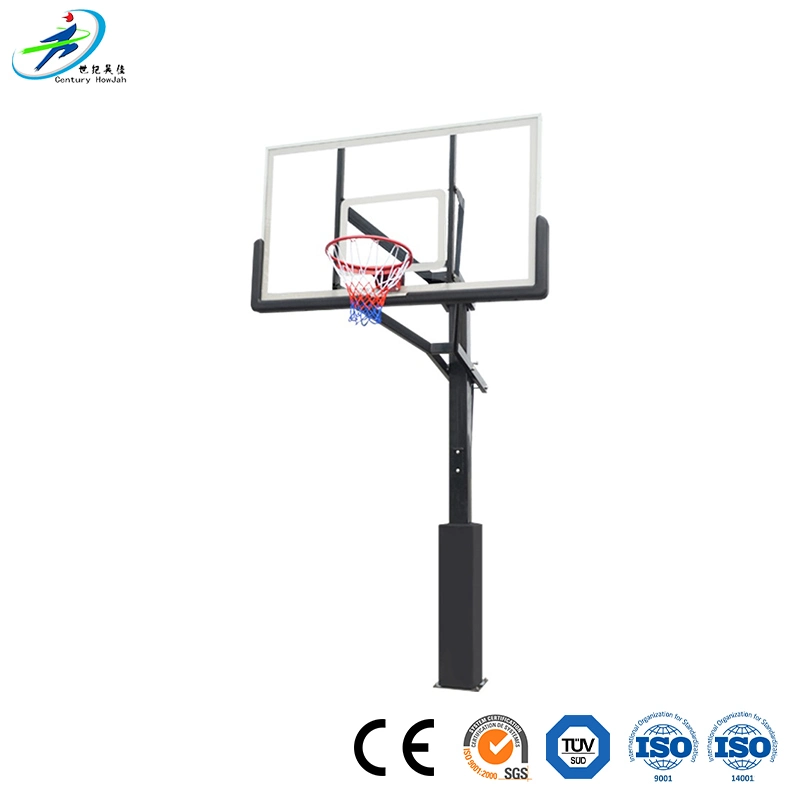 Century Star Portable Basketball Stand Outdoor Supplier Height Adjustable PE Base Backboard Basketball Hoop Stand for Kids with Ring