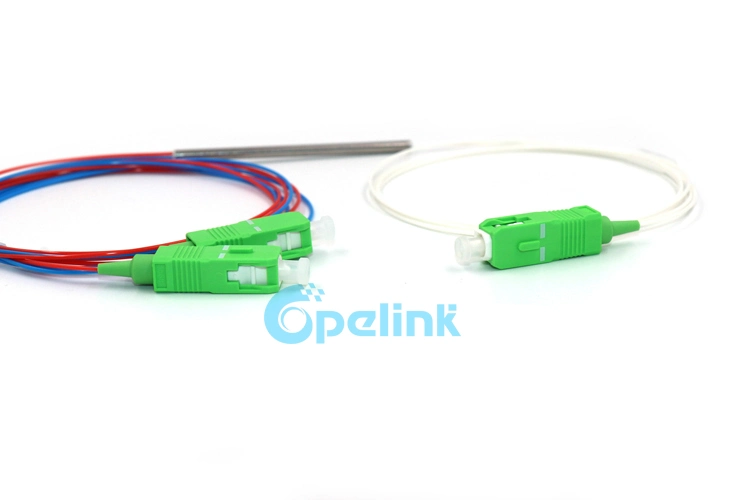 1X2 Fiber Optic Fbt Coupler with Sc/APC, 1490nm, 1m